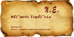 Németh Eugénia névjegykártya
