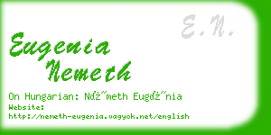 eugenia nemeth business card